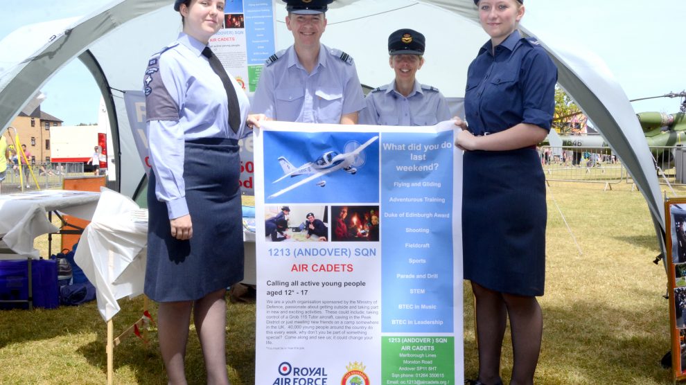 RAF Cadets Armed Forces Day Andover 2018