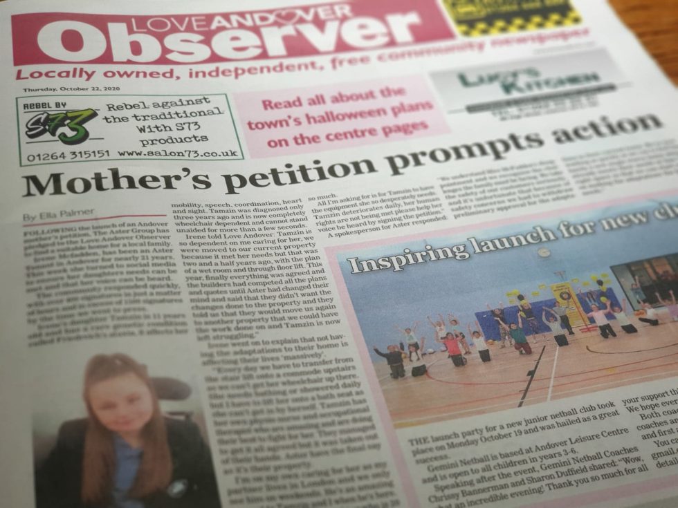 Love Andover Observer Front Page 221020