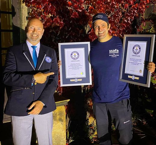 Andover adventurer helps set 2 new world records on Mental Health Day & raises nearly £4,000 for charities