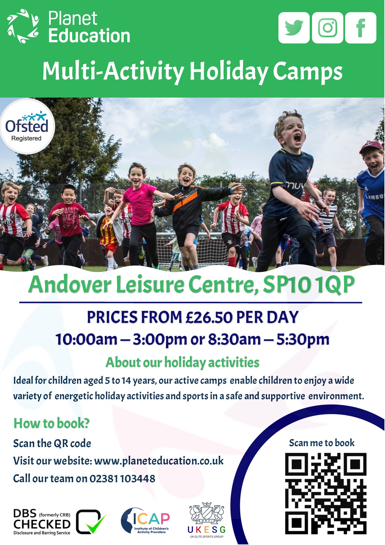Planet Education x Andover Leisure Centre October21