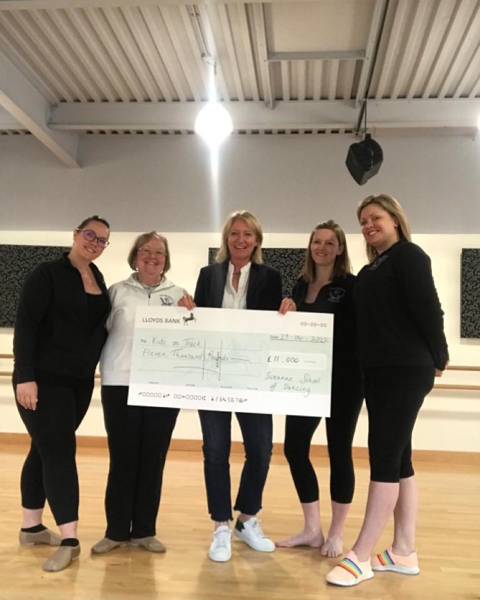 Local charity receives £11,000 from dance school