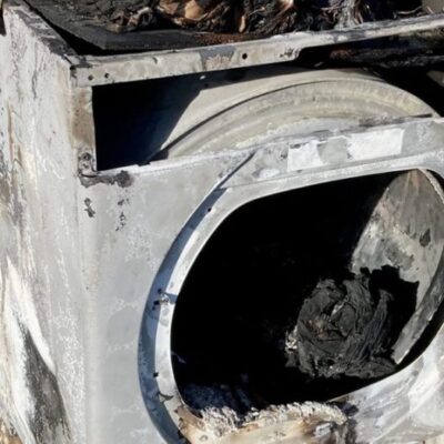 Tumble Dryer Destroyed by Fire