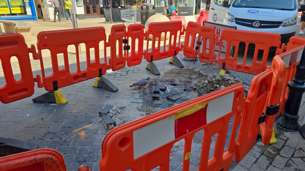 Andover High Street Burst Water Main
