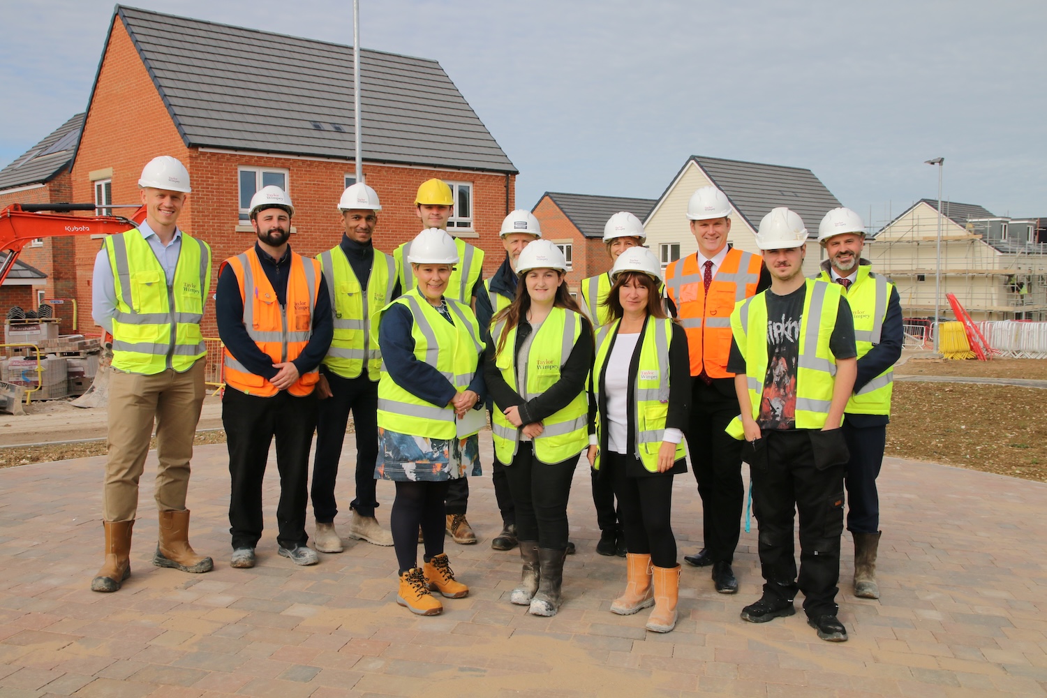 Construction students from Andover College are gaining on-site experience at The Forum development in Andover