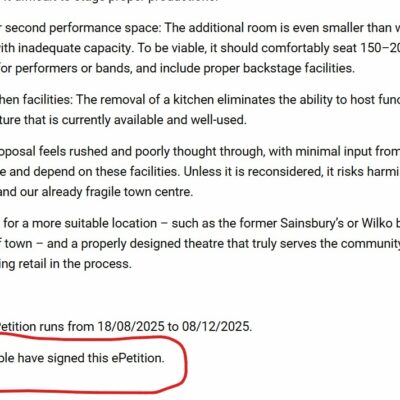 Theatre Petition Screenshot