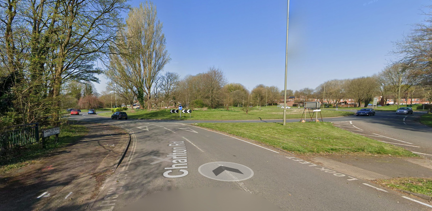 Folly Inn Roundabout via Google Maps