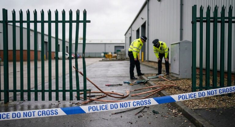 Police at Warehouse Scene