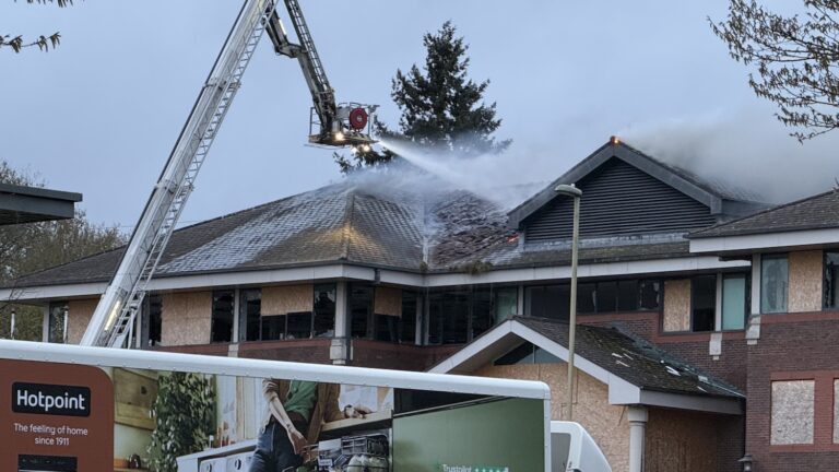Fire at Former Niceday Office in Andover