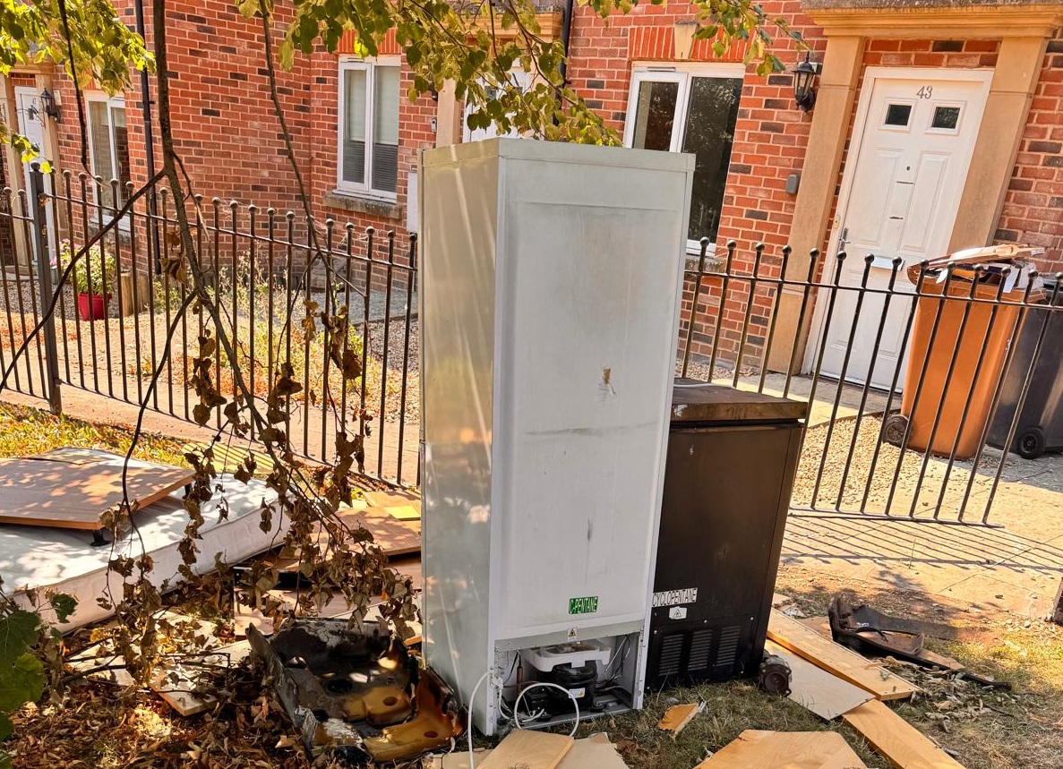 Man fined after mattress, fridge freezer and furniture dumped in Andover 