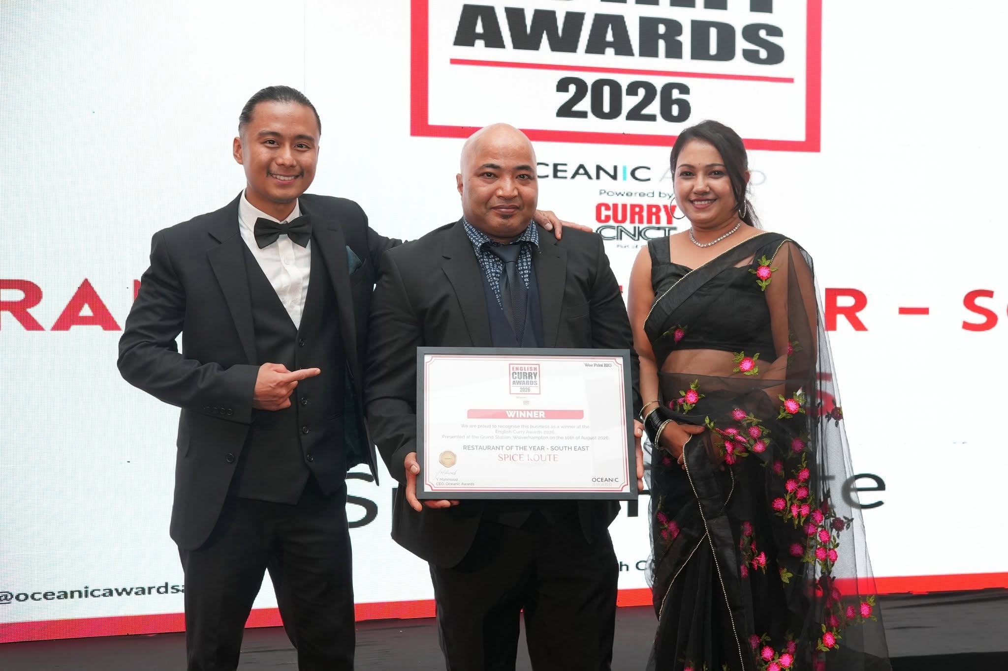 Andover’s Spice Route Crowned Best Curry Restaurant in the South East